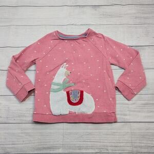 7/8 Mini Boden Llama Applique Pullover